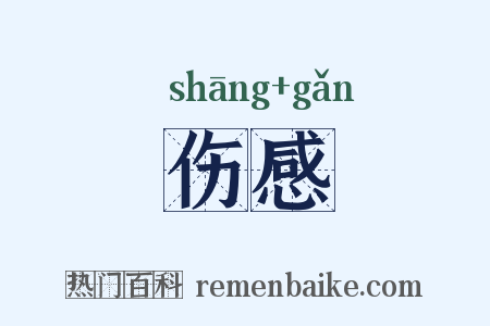 伤感是什么意思的图片